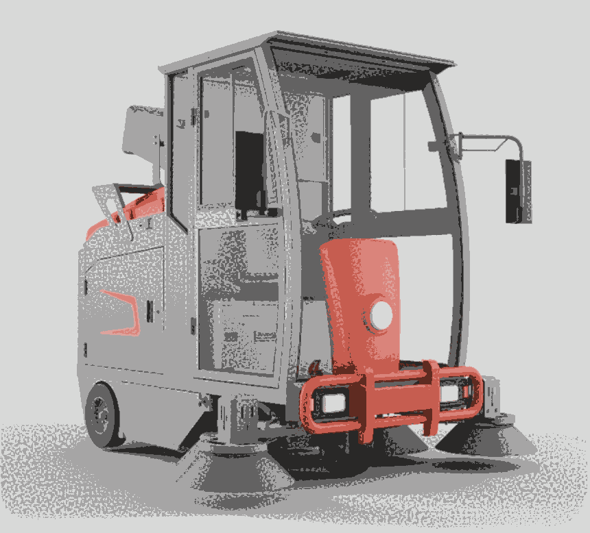 長興戶外道路清掃車 睿聯(lián)全封閉駕駛式掃地機R-S9