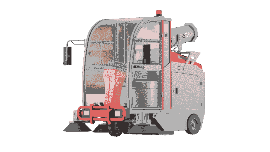 張家港電動掃地車清掃物業(yè)小區(qū)工廠道路吸塵噴霧全封閉凱迪斯駕駛式掃地機S9